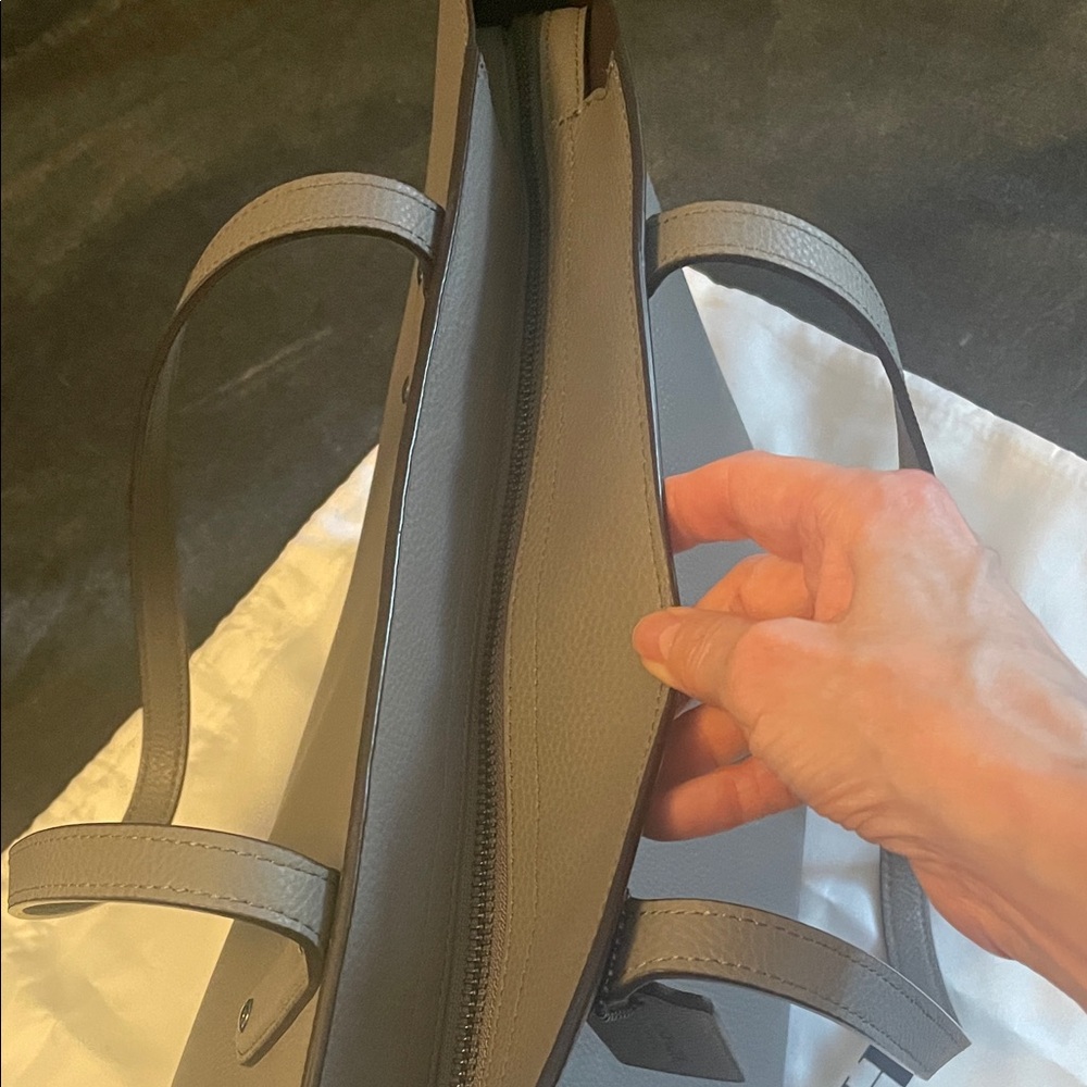 Coach Charcoal Leather Tote - Picture 7 of 10